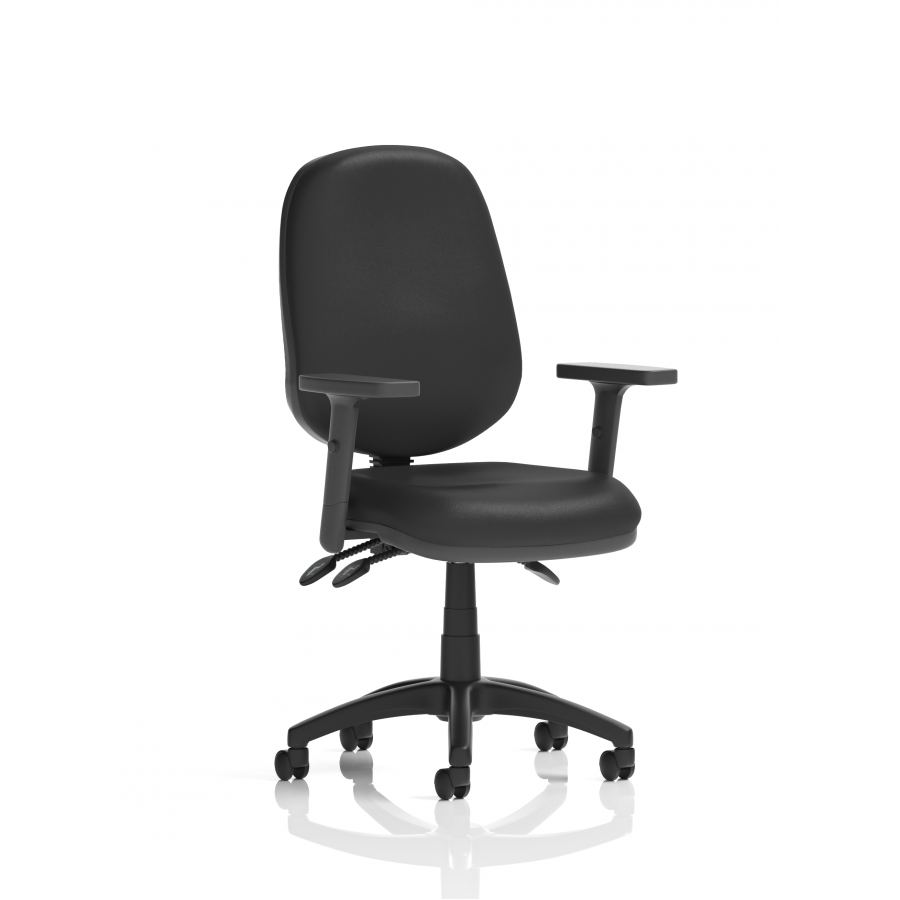 Eclipse Wipe Clean 3 Lever Leather Operator Chair